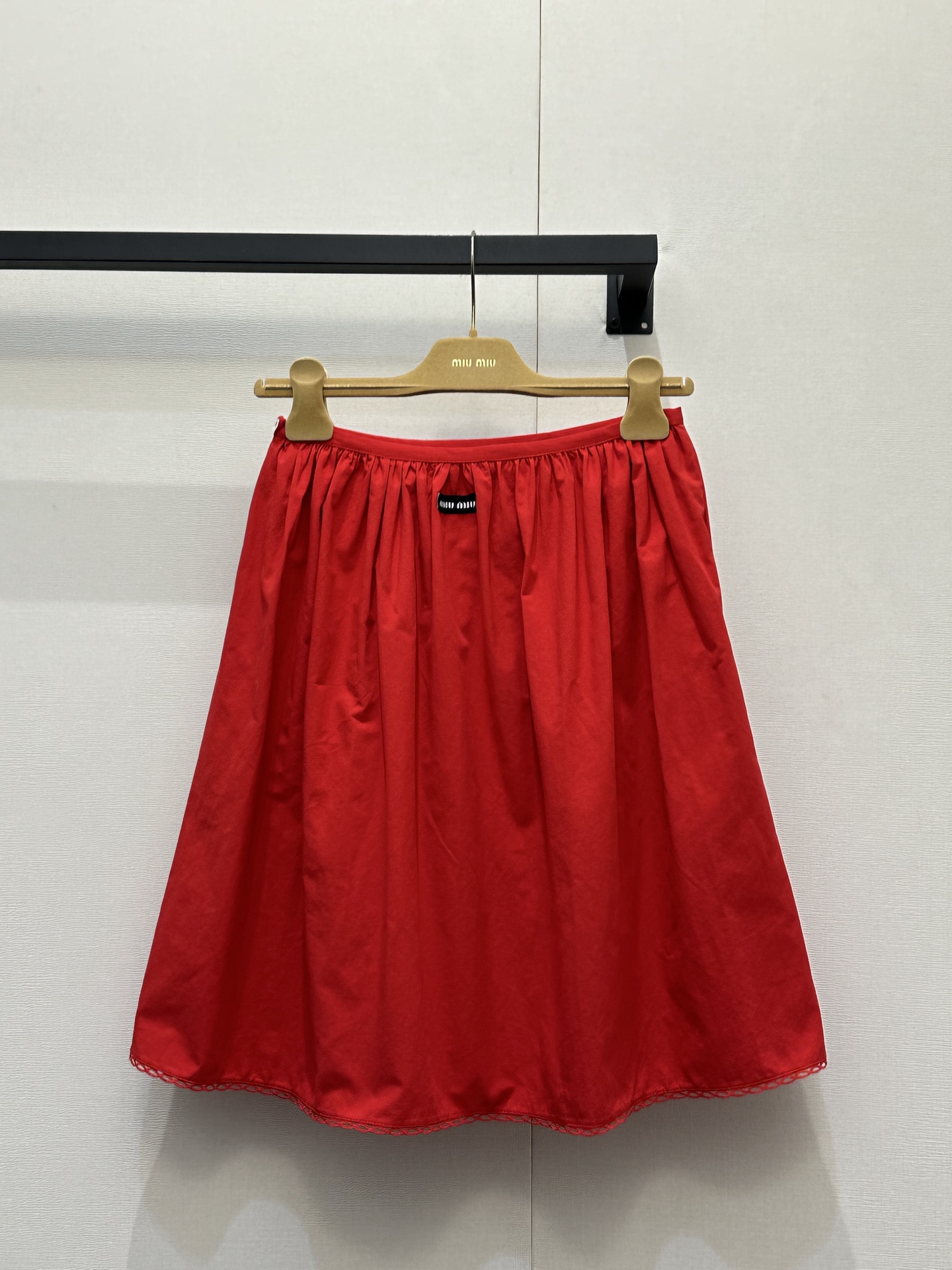 miumiu 미우미우 인텔리전트 레이스 셋업 카라 반팔 셔츠 + 스커트 치마 세트 의류