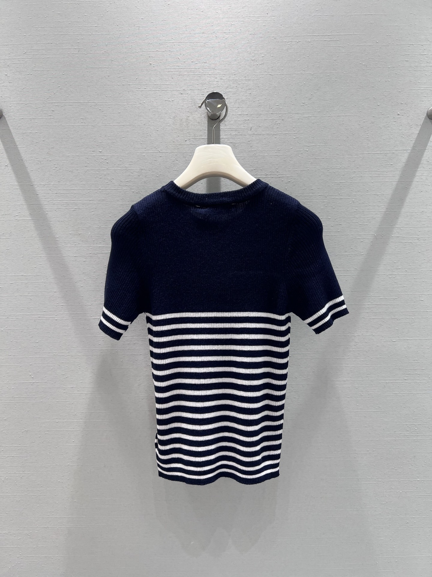 Dior CD 디올 스트라이프 럭키스타 니트 반팔 의류