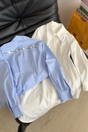 PRADA 26SS 프라다 레터링 로고 셔츠 원피스 의류