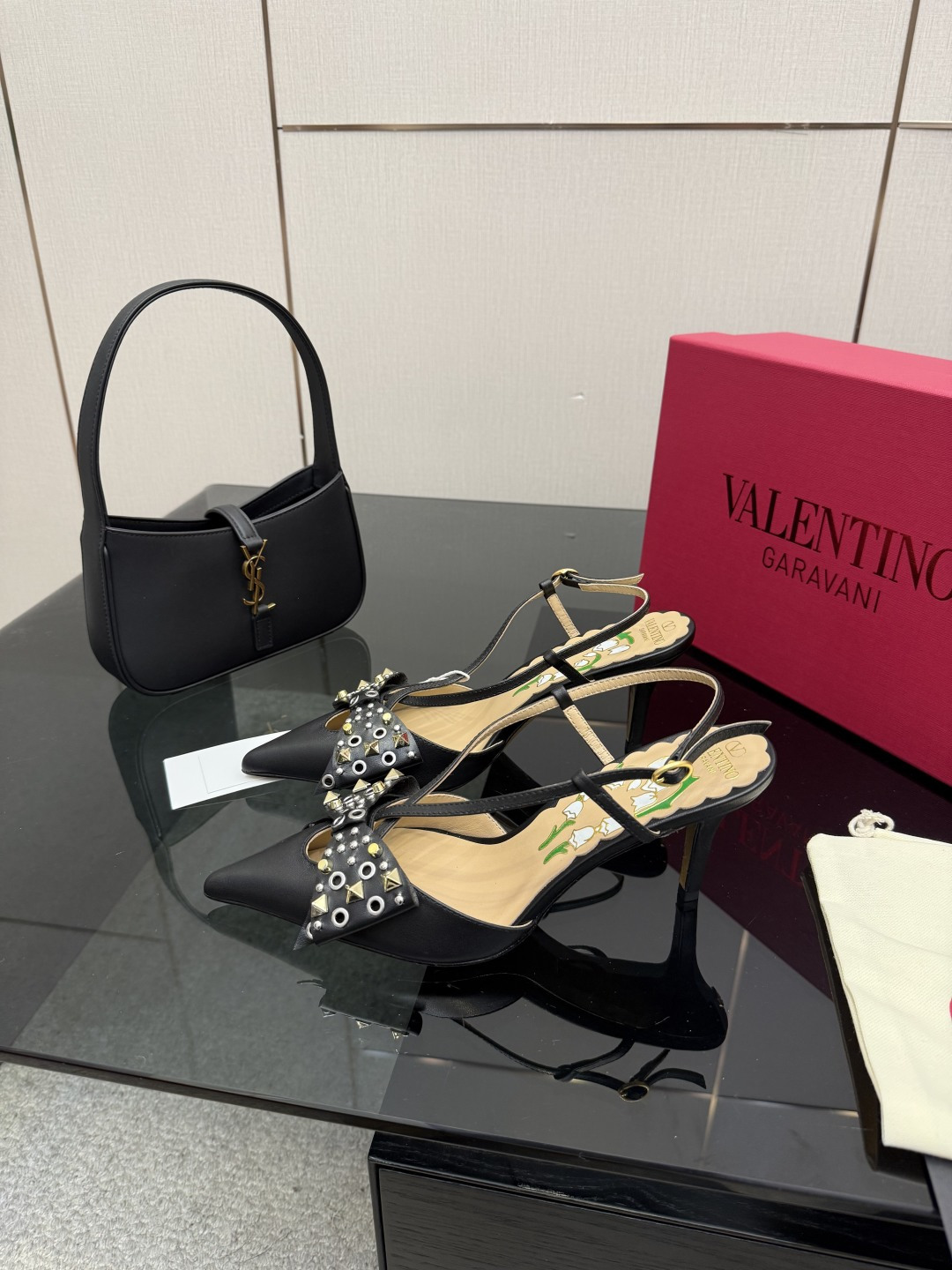 Valentino 발렌티노 파리 런웨이 버클/리본 샌들 힐 구두 신발