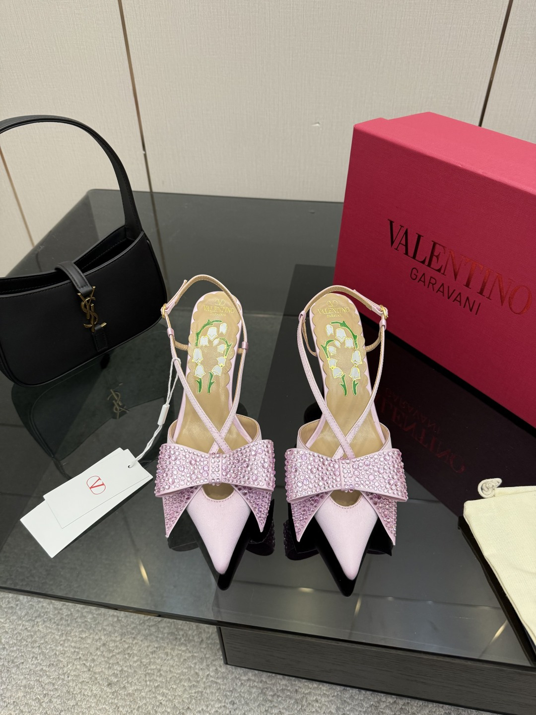 Valentino 발렌티노 파리 런웨이 버클/리본 샌들 힐 구두 신발