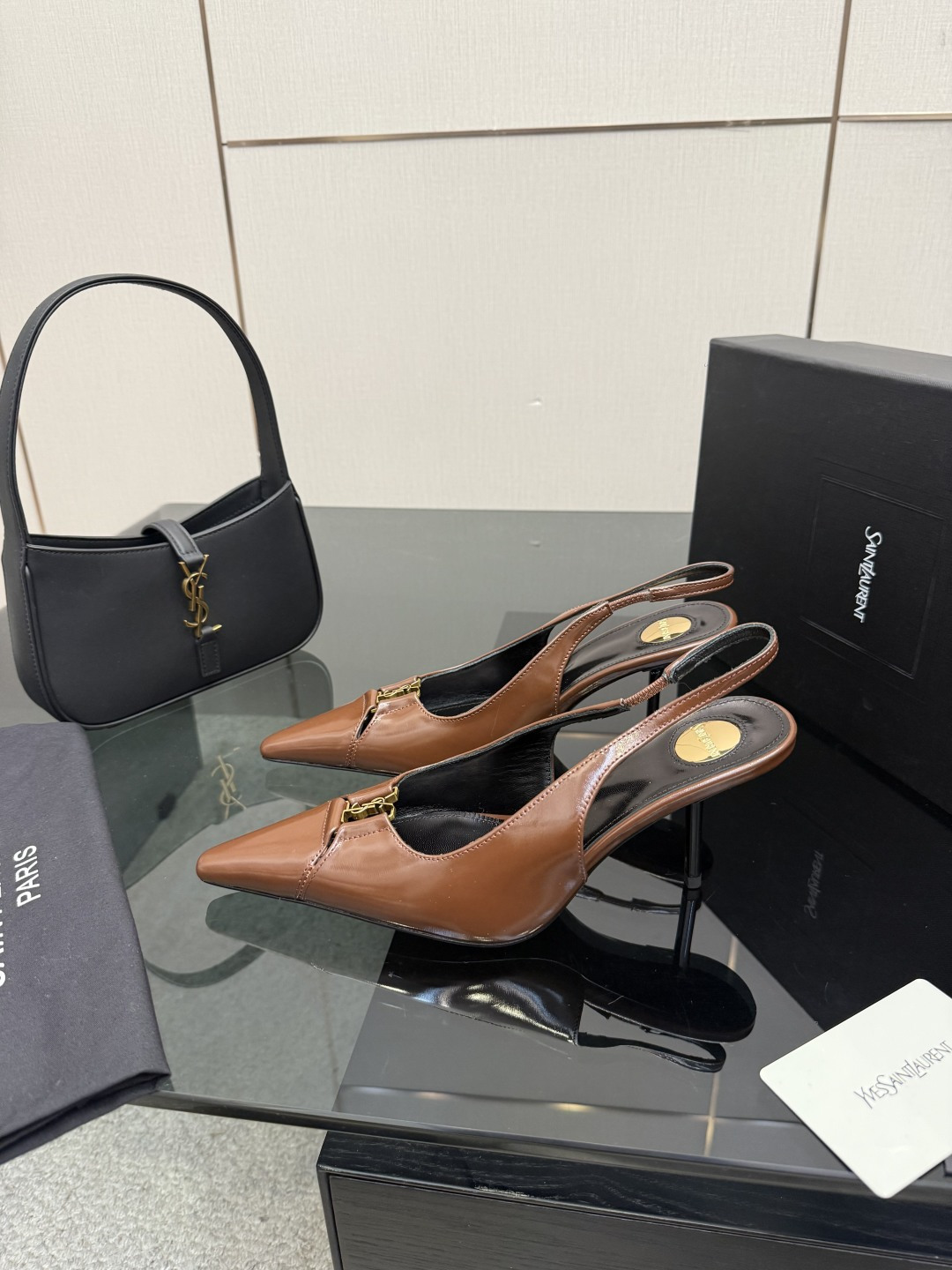 [Saint Laurent] YSL 26SS 생로랑 쥬얼 스트랩 스틸레토 뮬 구두 신발