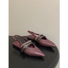 루이비통(LV) 체인 백스트랩 플랫 샌들 신발