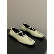 질샌더(Jil Sande) T스트랩 메리제인 플랫 발레 슈즈 신발