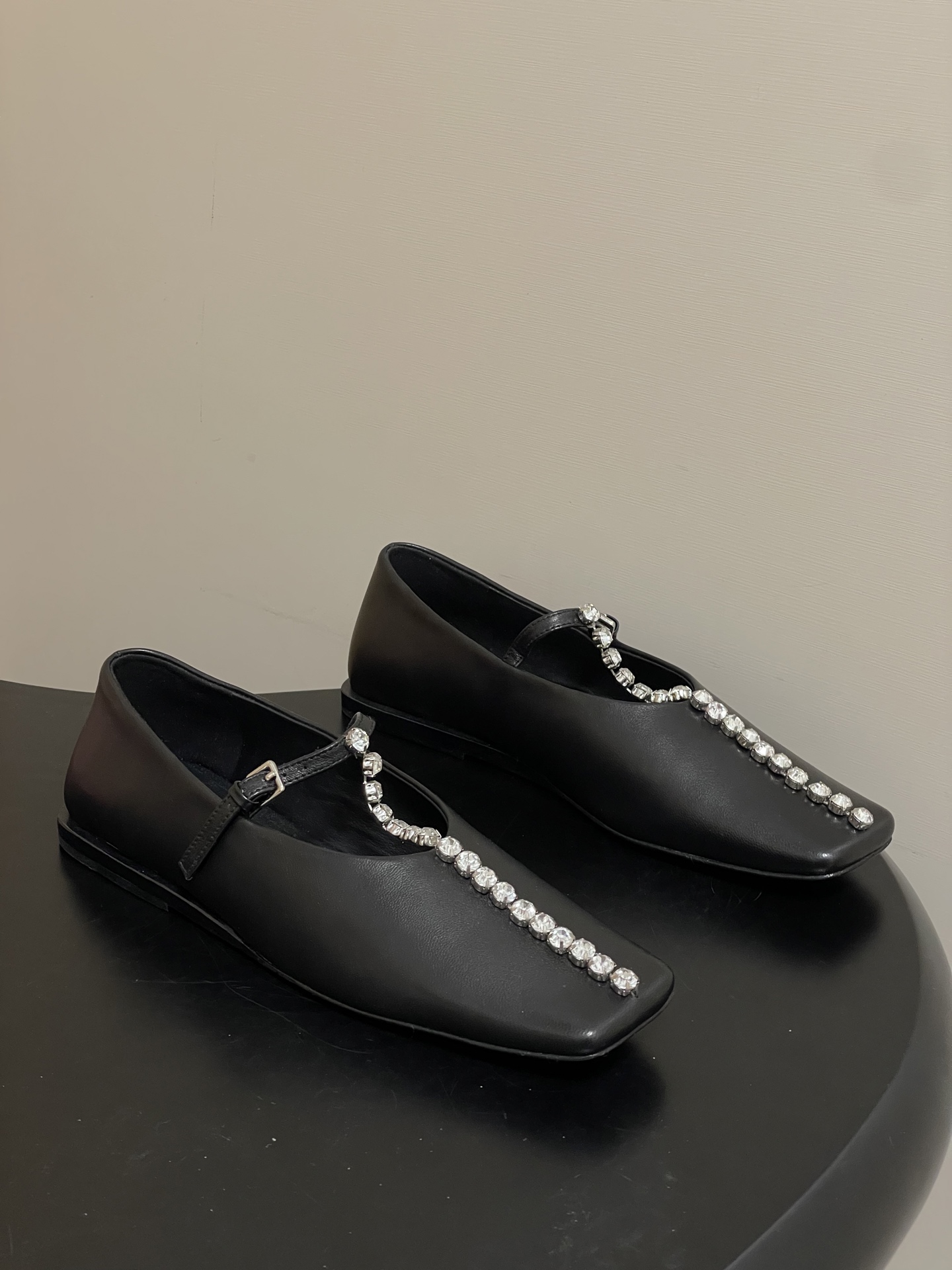 질샌더(Jil Sande) T스트랩 메리제인 플랫 발레 슈즈 신발