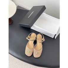 샤넬(CHANEL) 메쉬 메리제인 플랫 신발