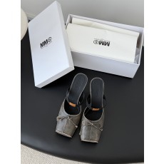 [Maison Margiela] MM6 메종 마르지엘라 스퀘어 토 리본 뮬 구두 신발