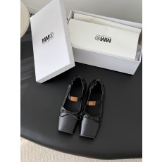 [Maison Margiela] MM6 메종 마르지엘라 스퀘어 토 리본 발레리나 단화 플랫 슈즈 신발