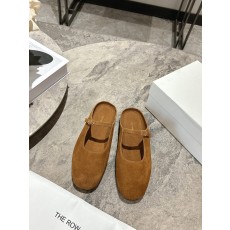 The Row TR 더 로우 스웨이드 뮬 슬리퍼 신발