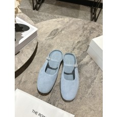 The Row TR 더 로우 스웨이드 뮬 슬리퍼 신발