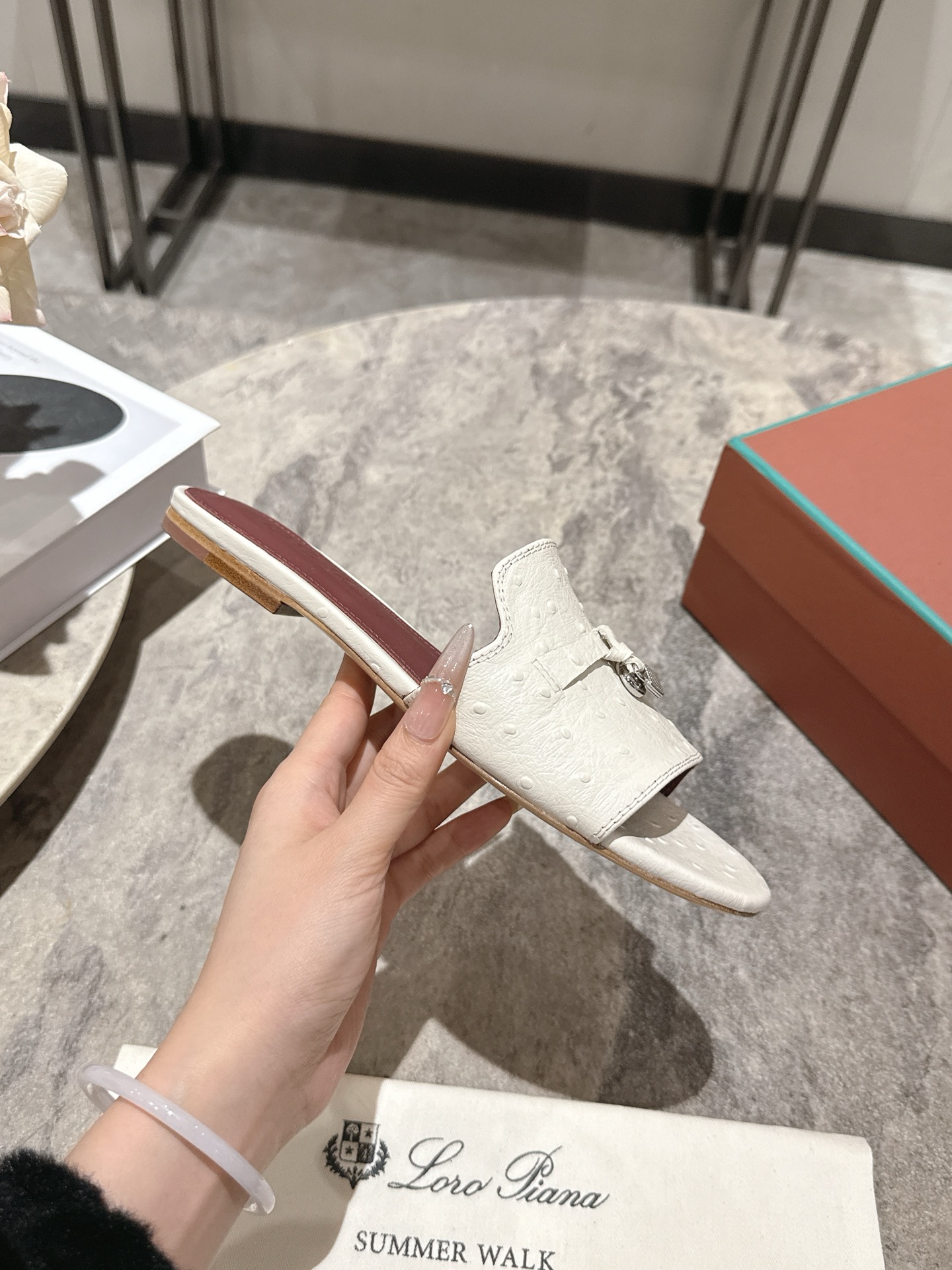 Loro Piana LP 로로 피아나 클래식 플랫/굽 뮬 슬리퍼 신발