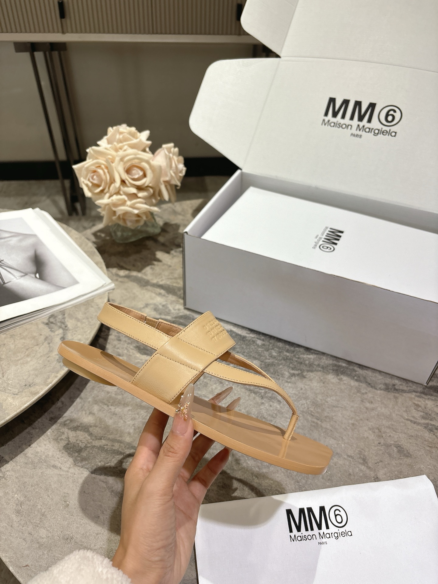 Maison Margiela MM6 메종 마르지엘라 애플토 플립플랍 샌들 슬리퍼 신발