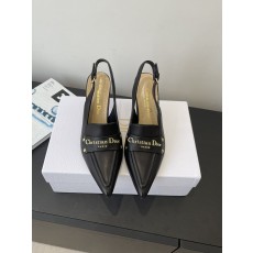 Dior CD 디올 각인 로고 슬링백 펌프스 힐 구두 신발
