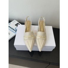 Dior CD 디올 각인 로고 슬링백 펌프스 힐 구두 신발