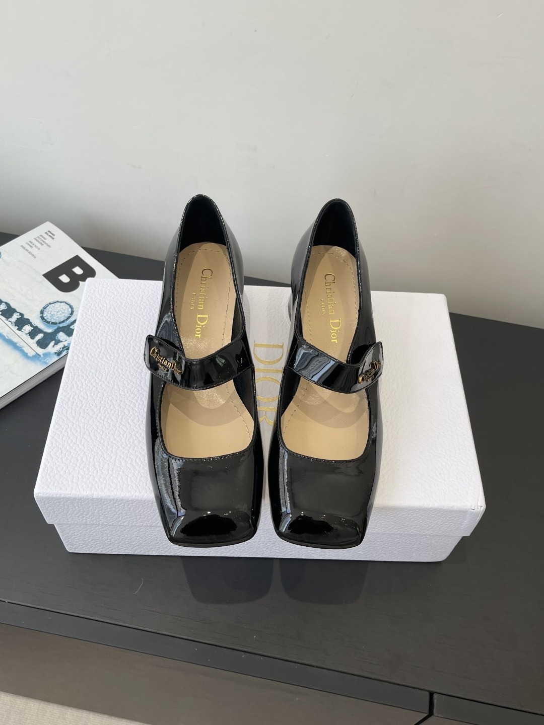 Dior CD 디올 페이턴트 마리제인 펌프스 구두 신발