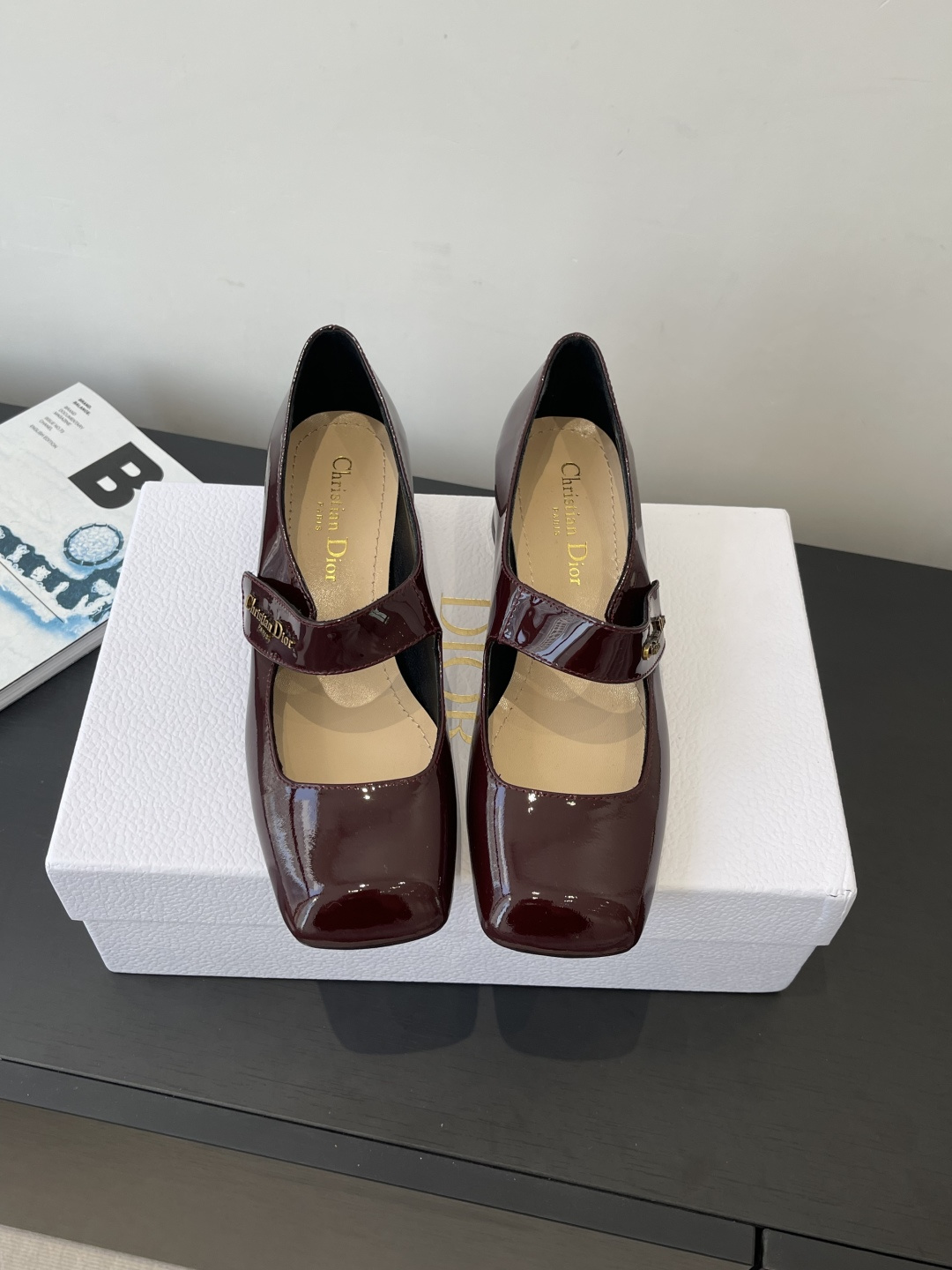 Dior CD 디올 페이턴트 마리제인 펌프스 구두 신발