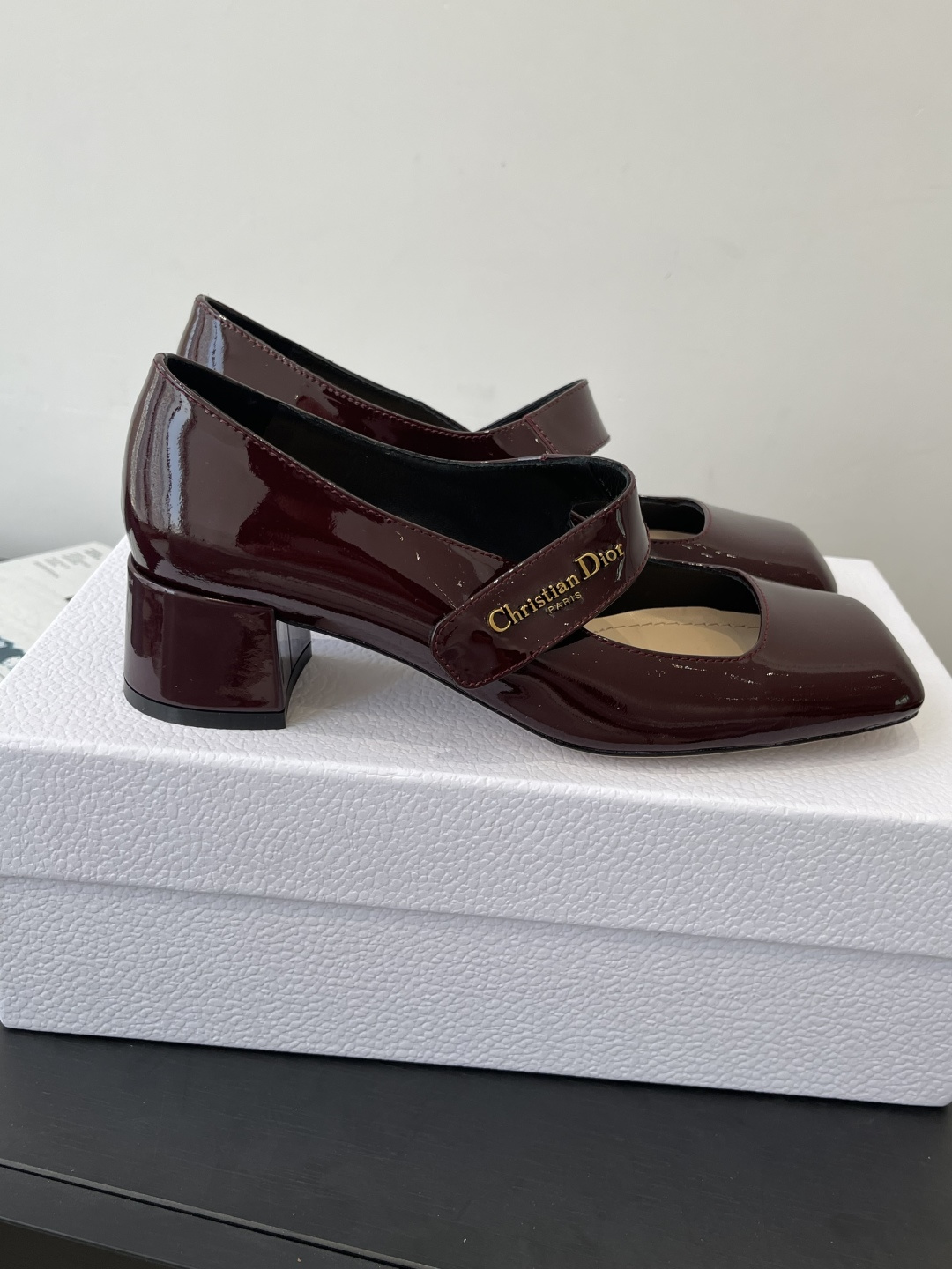Dior CD 디올 페이턴트 마리제인 펌프스 구두 신발