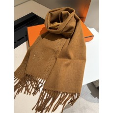 에르메스(HERMES) 더블 스트라이프 롱 머플러 목도리 스카프