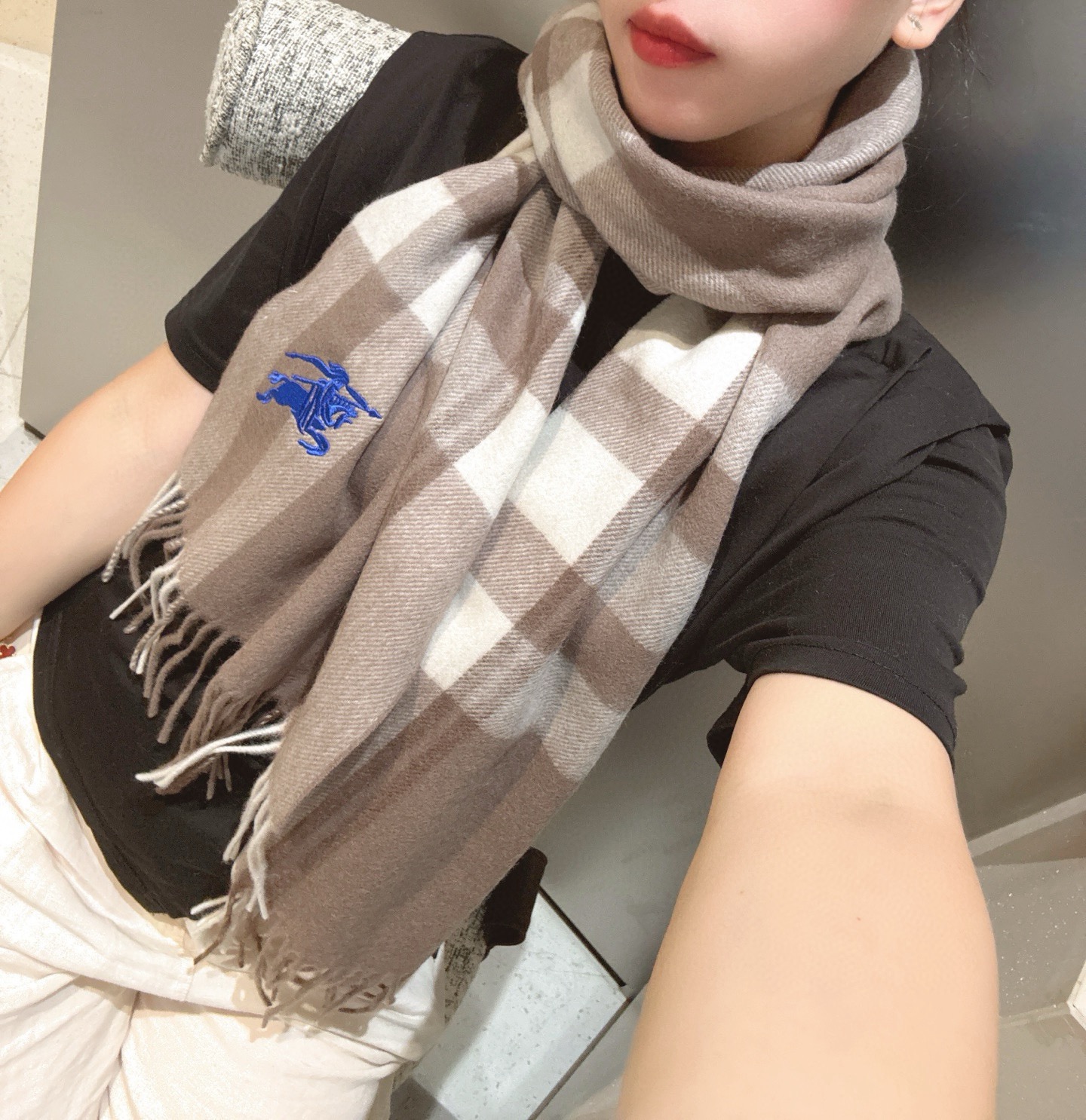 버버리(BURBERRY) 클래식 남녀공용 머플러 목도리 스카프