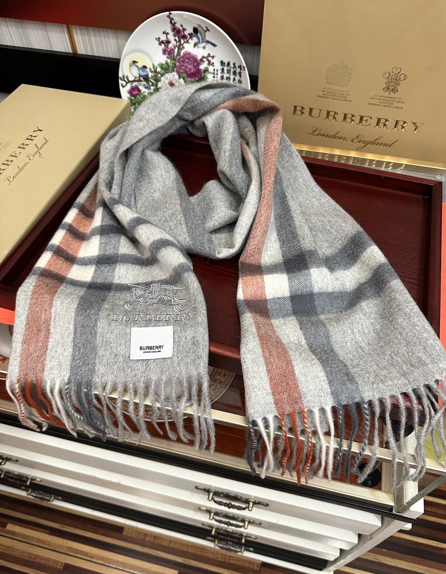 버버리(Burberry)  캐시미어 머플러 목도리 스카프