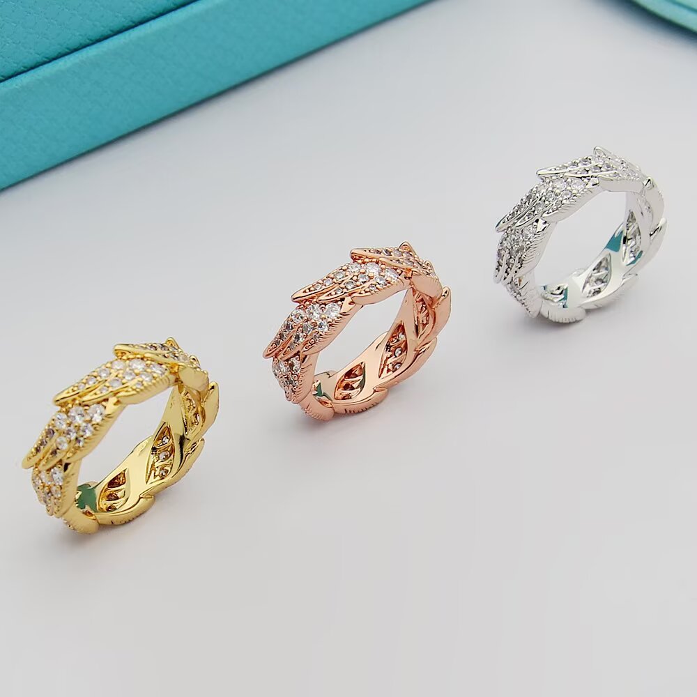 티파니(Tiffany) 스톤 온 어 버드 와이드 링 반지 악세사리