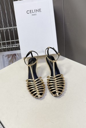 Celine 셀린느 트리오페 스트랩 펌프스 힐 구두 신발