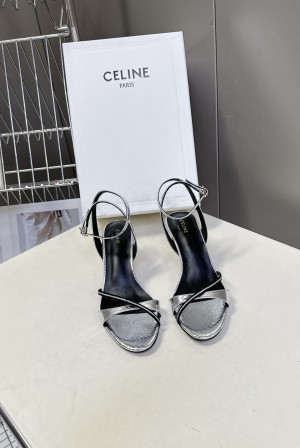 Celine 셀린느 런웨이 크리스탈 포인티드 펌프스 힐 구두 신발 6cm