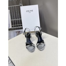 Celine 셀린느 런웨이 크리스탈 포인티드 펌프스 힐 구두 신발 6cm
