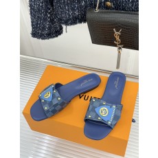 Louis Vuitton LV 루이비통 클래식 모노그램 메탈릭 슬리퍼 샌들 신발