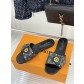 Louis Vuitton LV 루이비통 클래식 모노그램 메탈릭 슬리퍼 샌들 신발