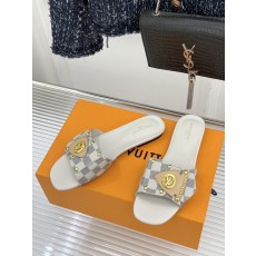 Louis Vuitton LV 루이비통 클래식 모노그램 메탈릭 슬리퍼 샌들 신발