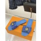 Louis Vuitton LV 루이비통 클래식 모노그램 메탈릭 슬리퍼 샌들 신발