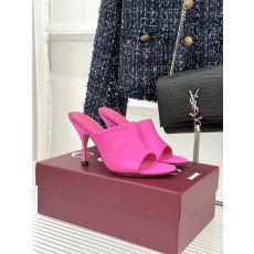 Gucci 구찌 실크 일자 스트랩 오픈토 힐 구두 신발