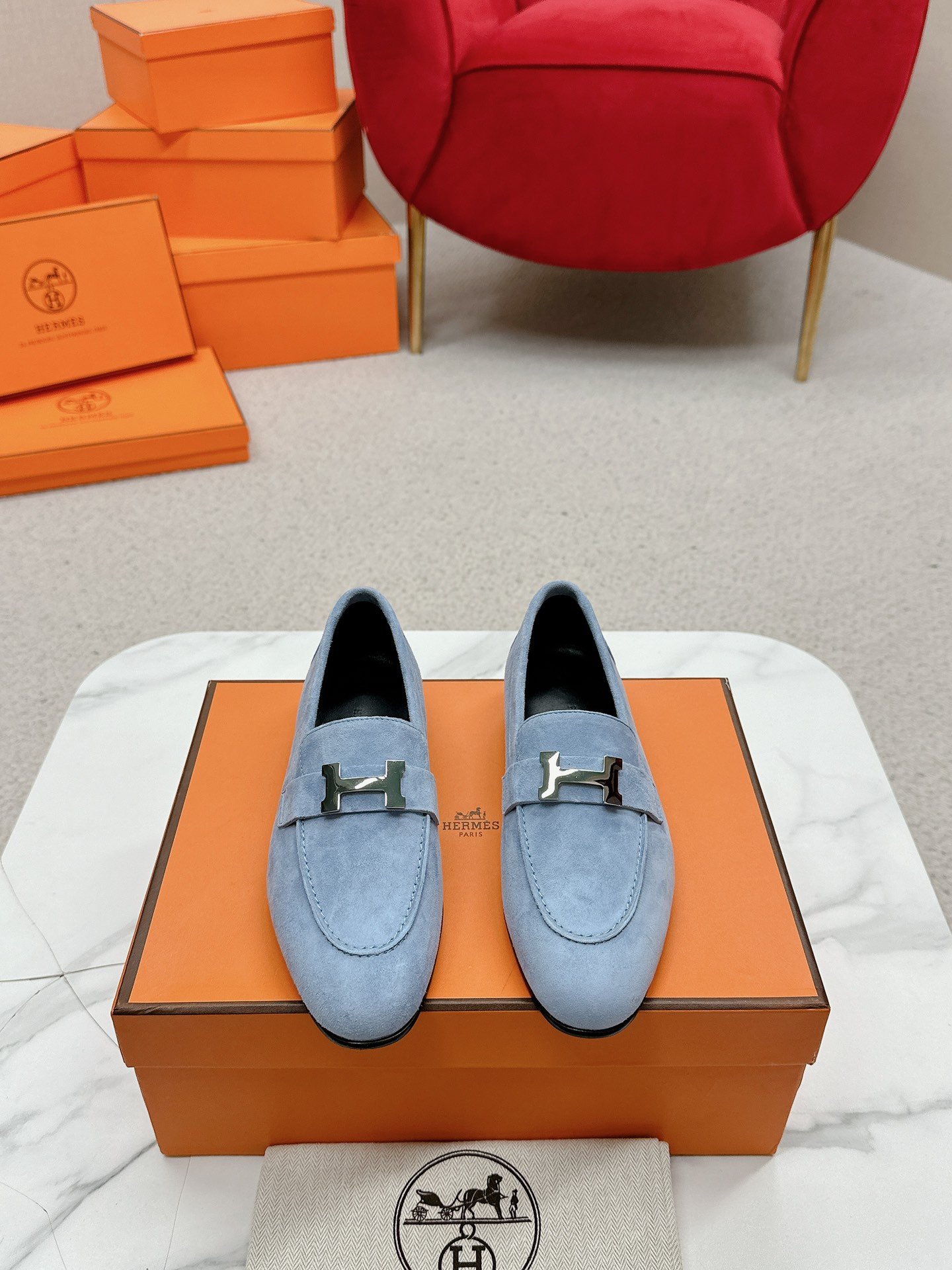 에르메스(HERMES) Destin 켈리 로퍼 신발