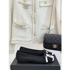 Chanel 샤넬 빅 로고 리본 발레리나 플랫 슈즈 신발
