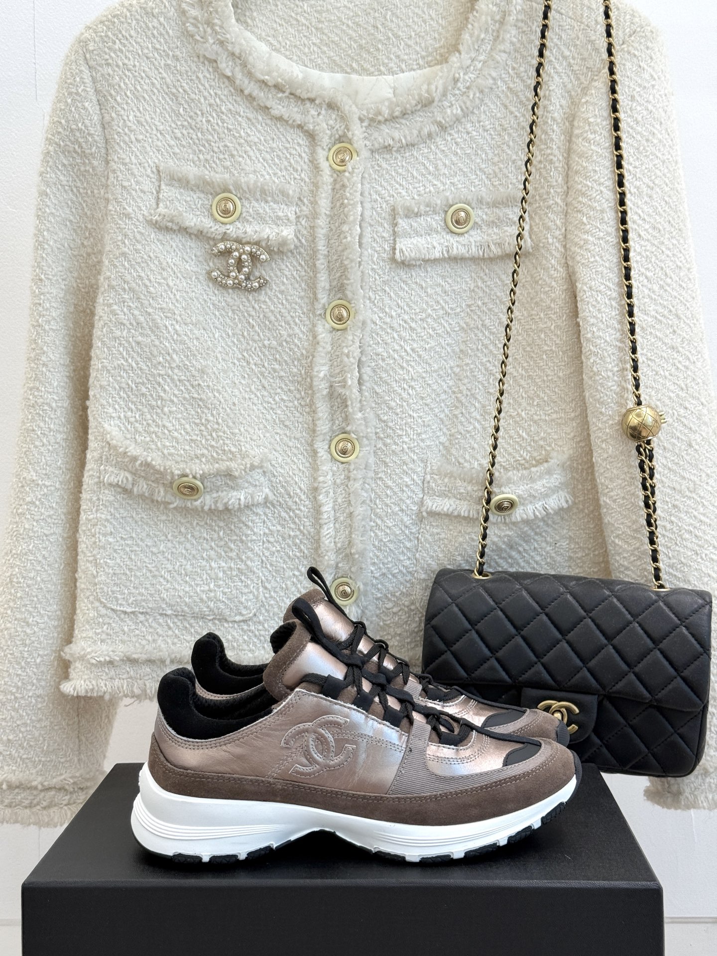 Chanel 샤넬 25A 신상 플랫폼 스니커즈 신발