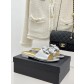 Chanel 샤넬 26C 더블 리본 스톤 로고 플랫 슬리퍼 샌들 신발