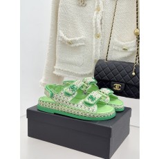 Chanel 클래식 더블C 벨크로 샌들 슬리퍼 신발