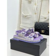 Chanel 클래식 더블C 벨크로 샌들 슬리퍼 신발