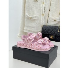 Chanel 클래식 더블C 벨크로 샌들 슬리퍼 신발