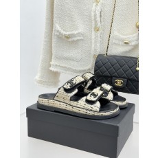 Chanel 클래식 더블C 벨크로 샌들 슬리퍼 신발