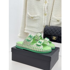 Chanel 클래식 더블C 벨크로 샌들 슬리퍼 신발