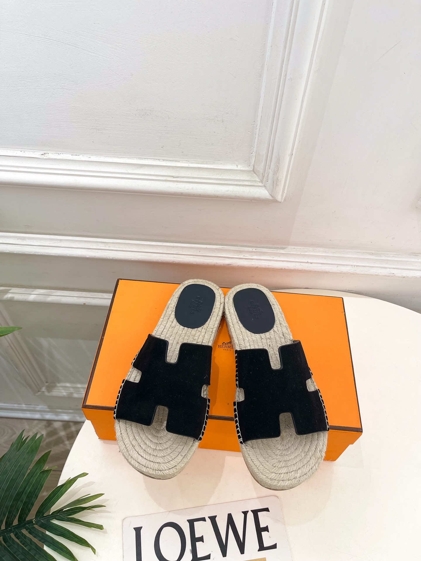 에르메스(HERMES) 커플 에스파드류 슬리퍼 신발
