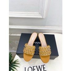 샤넬(CHANEL) 크리스탈 브레이드 캣힐 슬리퍼 신발