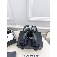 샤넬(CHANEL) 가죽 플랫폼 하이힐 샌들 신발