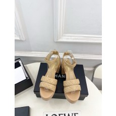 샤넬(CHANEL) 가죽 플랫폼 하이힐 샌들 신발