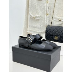 Chanel 26P 샤넬 배색 벨트 버클 메리제인 플랫 슈즈 신발