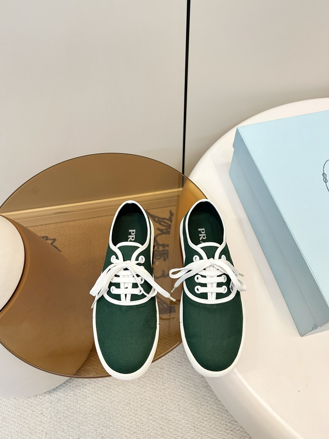 Prada 프라다 2026 S/S 신상 커플 캔버스화 스니커즈 신발