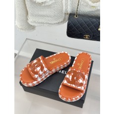 샤넬(CHANEL) 클래식 하운드투스 플랫폼 슬리퍼 신발