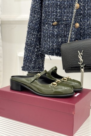 구찌(GUCCI) 메리제인 미들굽 뮬 신발